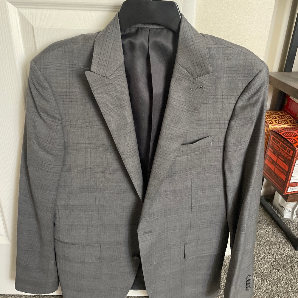 Charcoal grey suit jacket